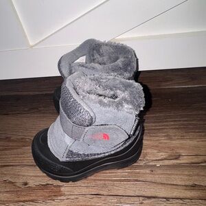 The North Face Gray and Black Winter Boots